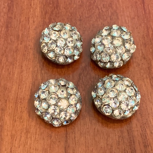 Jewelry - Set of Four Rhinestoned Buttons